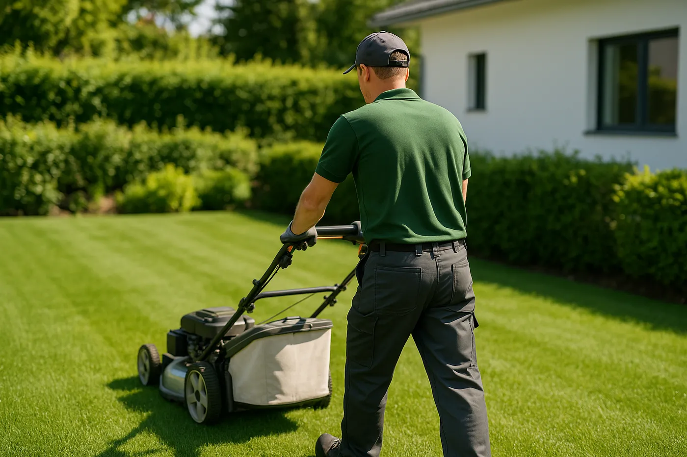 Rasen mähen und Kanten schneiden – Hausmeisterservice Grünpflege