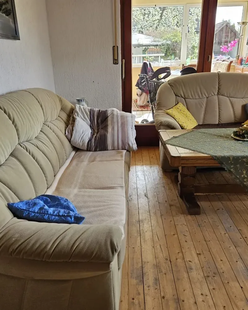 Haushaltsauflösung Ötigheim — Referenz: Wohnzimmer vor der Räumung