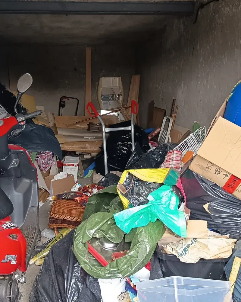 Messie-Wohnung Gernsbach — Referenz: Kellerraum vor der Räumung